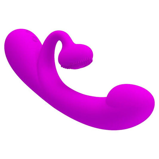 PRETTY LOVE - VIBRATEUR ET SUCCION CLITORISÉ EN SILICONE SINCÈRE VIOLET - 7eme ciel