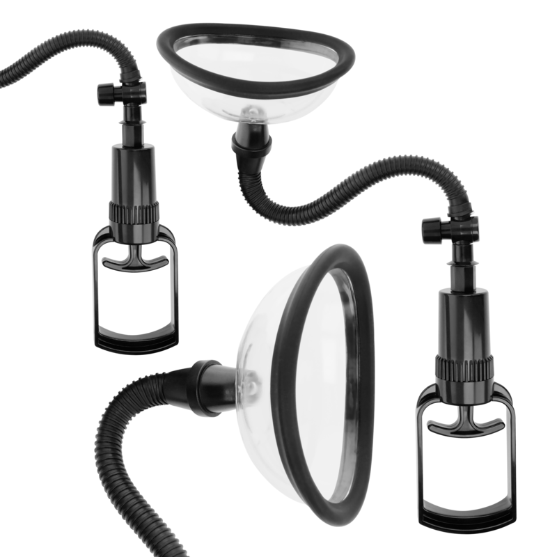 INTENSE - POMPE VAGINALE MANUELLE AVEC DEUX COUPELLES INTERCHANGEABLES - 7eme ciel