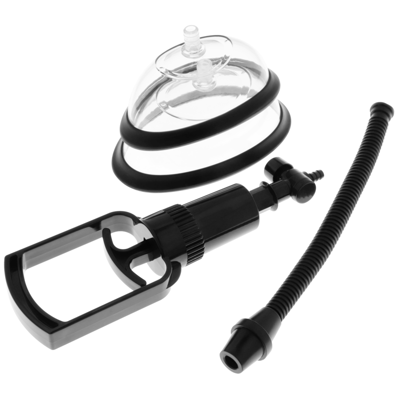 INTENSE - POMPE VAGINALE MANUELLE AVEC DEUX COUPELLES INTERCHANGEABLES