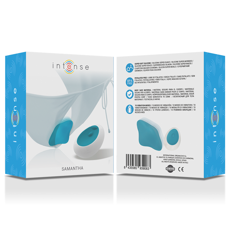 INTENSE - SAMANTHA PANTIE TÉLÉCOMMANDE BLEU - 7eme ciel