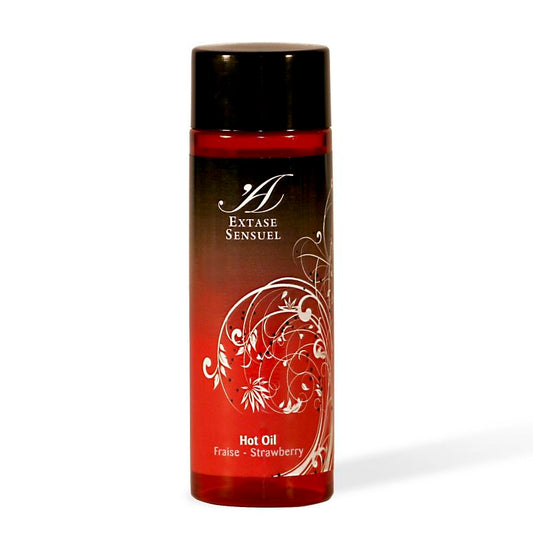 EXTASE SENSUAL - HUILE STIMULANTE CHALEUR FRAISE 100 ML - 7eme ciel