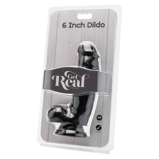 GET REAL - GODE 12 CM AVEC BOULES NOIRES - 7eme ciel