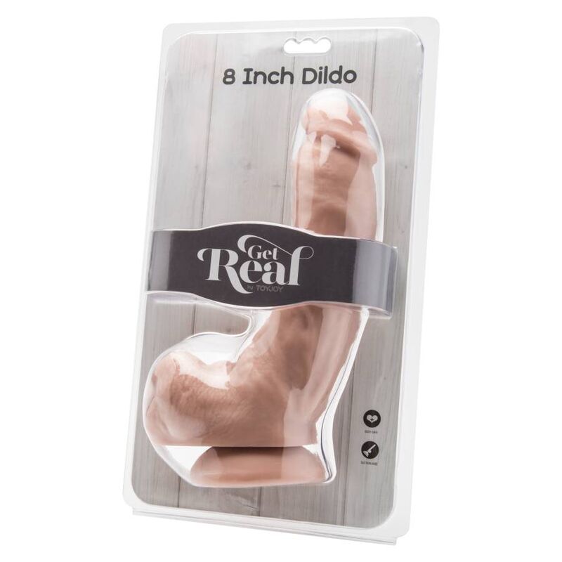 GET REAL - GODE 20,5 CM AVEC BILLES EN PEAU - 7eme ciel