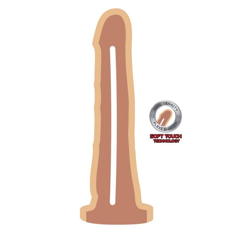 GET REAL - PEAU DOUBLE DENSITÉ DONG 19 CM - 7eme ciel