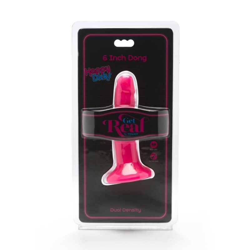 GET REAL - HAPPY DICKS DONG 12 CM ROSE - 7eme ciel