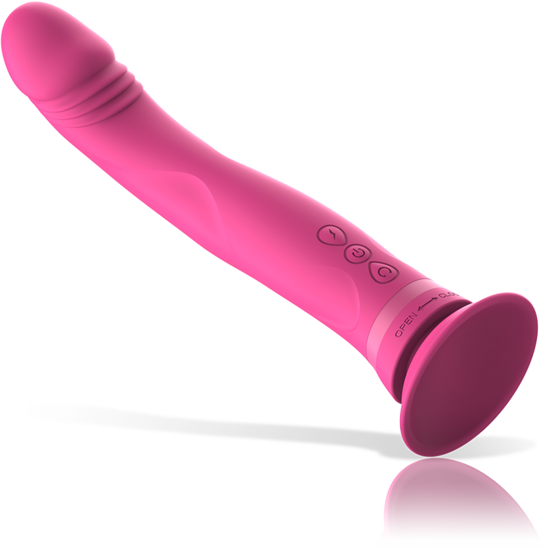 INTENSE - GODE VIBRATEUR EN SILICONE ROSE MICHELANGELO - 7eme ciel