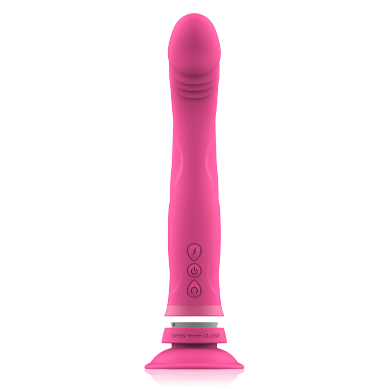 INTENSE - GODE VIBRATEUR EN SILICONE ROSE MICHELANGELO - 7eme ciel