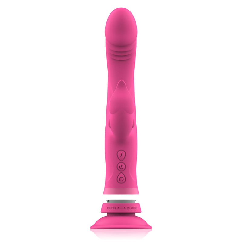 INTENSE - VIBRATEUR JULIO RABBIT SILICONE ROSE - 7eme ciel