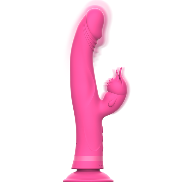 INTENSE - VIBRATEUR JULIO RABBIT SILICONE ROSE - 7eme ciel