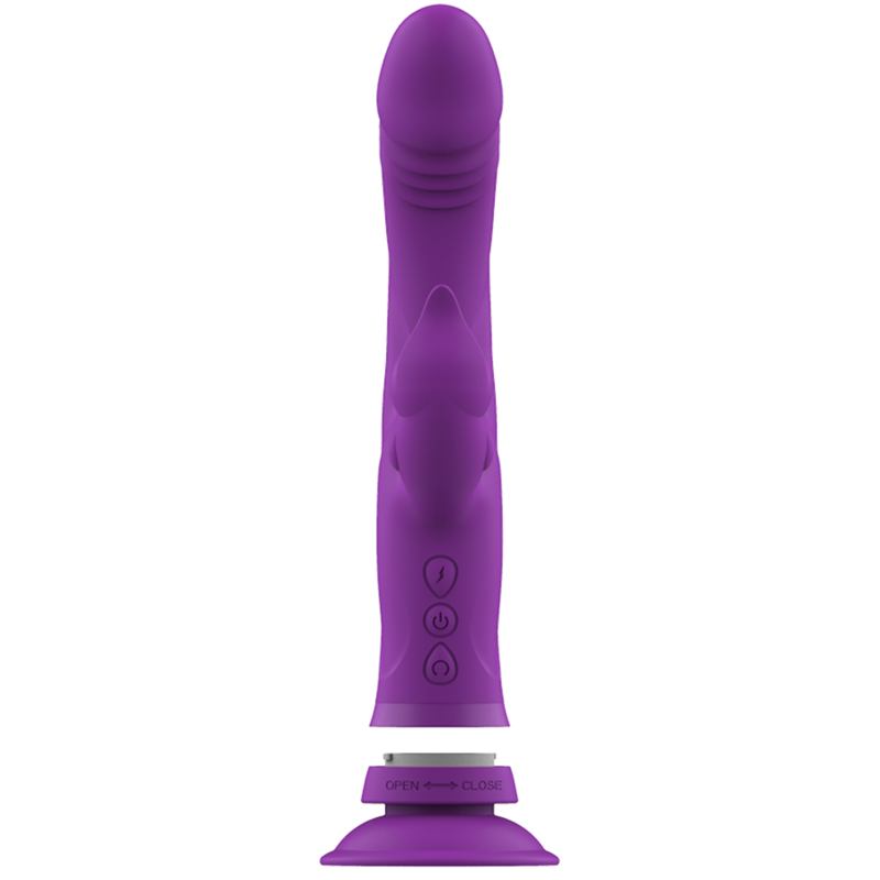 INTENSE - VIBRATEUR EN SILICONE CASANOVA RABBIT TRIPLE MOTEUR VIOLET - 7eme ciel