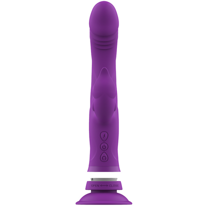 INTENSE - VIBRATEUR EN SILICONE CASANOVA RABBIT TRIPLE MOTEUR VIOLET - 7eme ciel