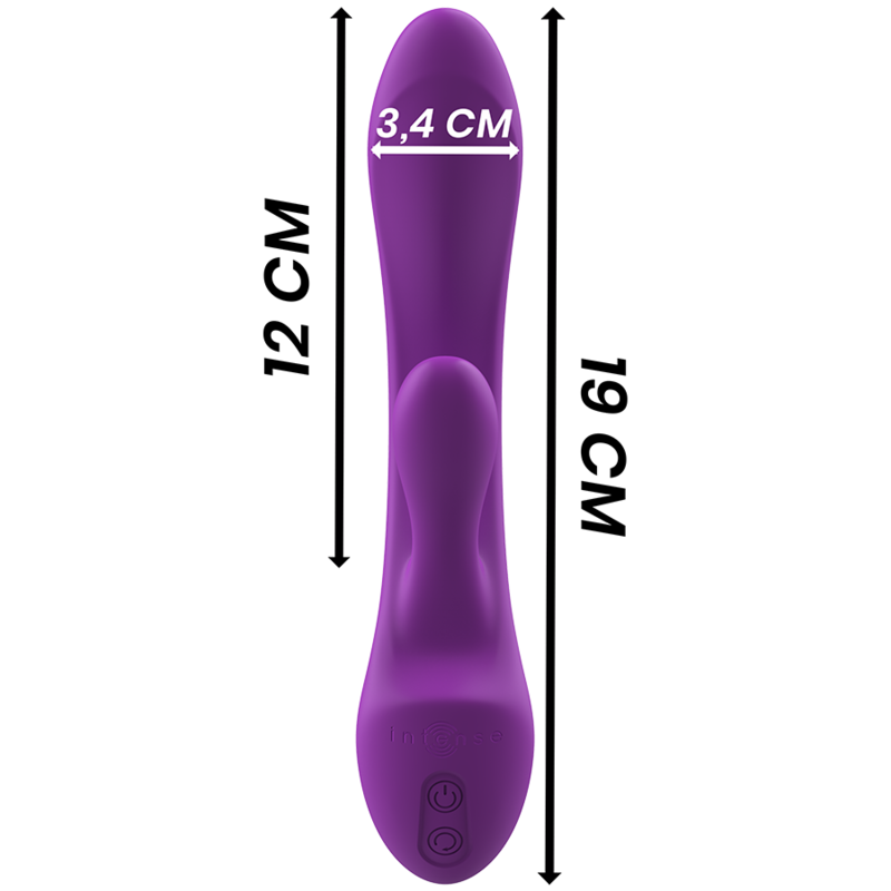 INTENSE - LUIGI RABBIT VIBRATEUR LIQUIDE SILICONE VIOLET - 7eme ciel