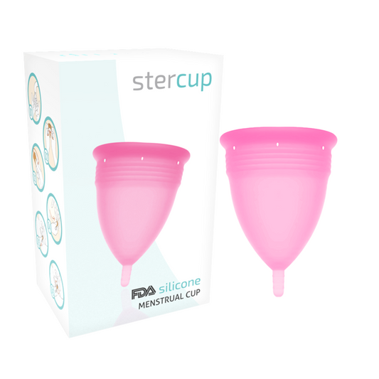 STERCUP - COUPE MENSTRUELLE EN SILICONE FDA ROSE - TAILLE S - 7eme ciel