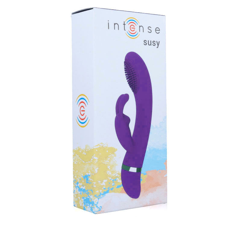 INTENSE - VIBRATEUR OSCILLANT SUSY SILICON RABBIT LILAS - 7eme ciel