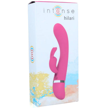 INTENSE - VIBRATEUR DE LUXE EN SILICONE ROSE HILARI - 7eme ciel