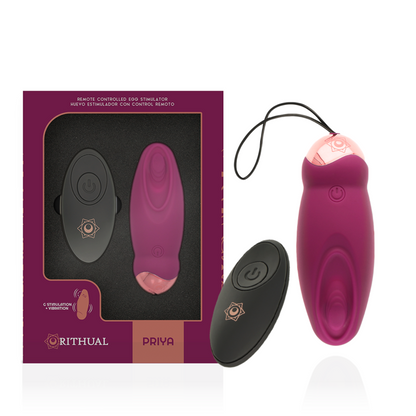 RITHUAL - PRIYA EGG TÉLÉCOMMANDE G-SPOT + VIBRATION - 7eme ciel