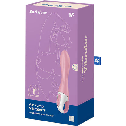 SATISFYER - VIBRATEUR POMPE A AIR 2 ROSE - 7eme ciel