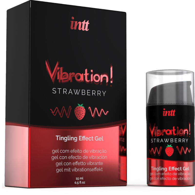 INTT - PUISSANT STIMULANT INTIME GEL VIBRANT LIQUIDE FRAISE 15 ML - 7eme ciel