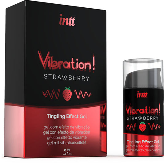 INTT - PUISSANT STIMULANT INTIME GEL VIBRANT LIQUIDE FRAISE 15 ML - 7eme ciel