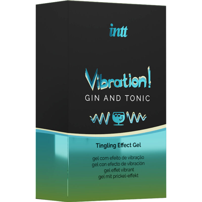 INTT - GEL VIBRATEUR LIQUIDE PUISSANT STIMULANT INTIME GIN & TONIC 15ML - 7eme ciel