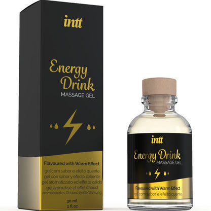 INTT MASSAGE & ORAL SEX - GEL DE MASSAGE A L''ENERGIE AROMATISEE CA BOISSON ET EFFET CHAUFFANT - 7eme ciel