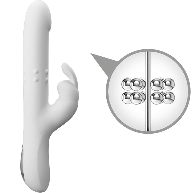 PRETTY LOVE - VIBRATEUR REESE AVEC ROTATION ARGENTÉE - 7eme ciel