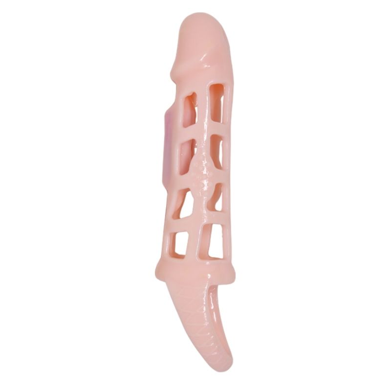 PRETTY LOVE - HOUSSE DEXTENSION DE PÉNIS HARRISON AVEC VIBRATION ET SANGLE 13.5 CM - 7eme ciel