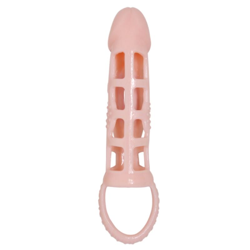 PRETTY LOVE - HOUSSE DEXTENSION DE PÉNIS HARRISON AVEC VIBRATION ET SANGLE 13.5 CM - 7eme ciel