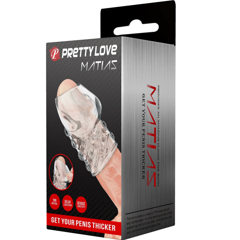 PRETTY LOVE - ÉPAISSISSEUR DE PÉNIS TRANSPARENT MATIAS - 7eme ciel