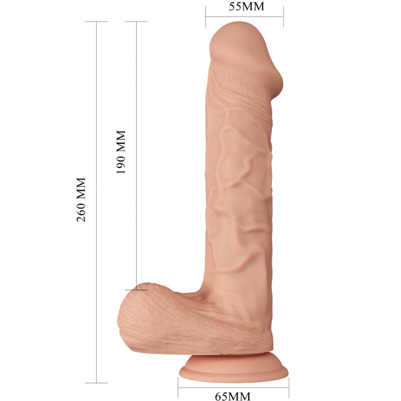 BAILE - BELLE RENCONTRE BERGRISI GODE RÉALISTE FLEXIBLE 26 CM NATUREL - 7eme ciel