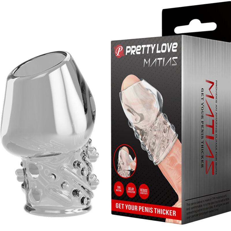 PRETTY LOVE - ÉPAISSISSEUR DE PÉNIS TRANSPARENT MATIAS - 7eme ciel