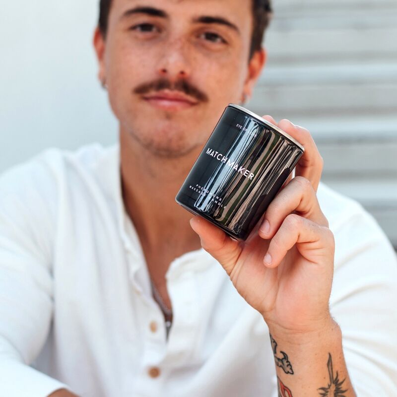 EYE OF LOVE - MATCHMAKER BOUGIE DE MASSAGE DIAMANT NOIR LATTIRER 150 ML - 7eme ciel