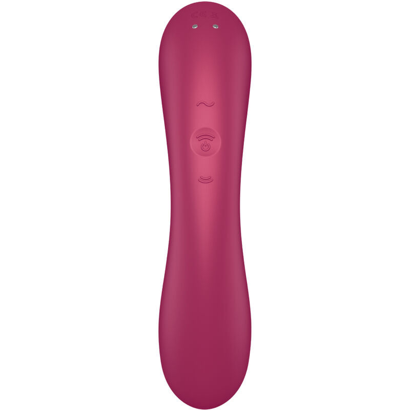 SATISFYER - CURVE TRINITY 1 AIR PULSE VIBRATION ROUGE - 7eme ciel