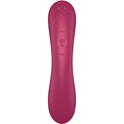 SATISFYER - CURVE TRINITY 1 AIR PULSE VIBRATION ROUGE - 7eme ciel