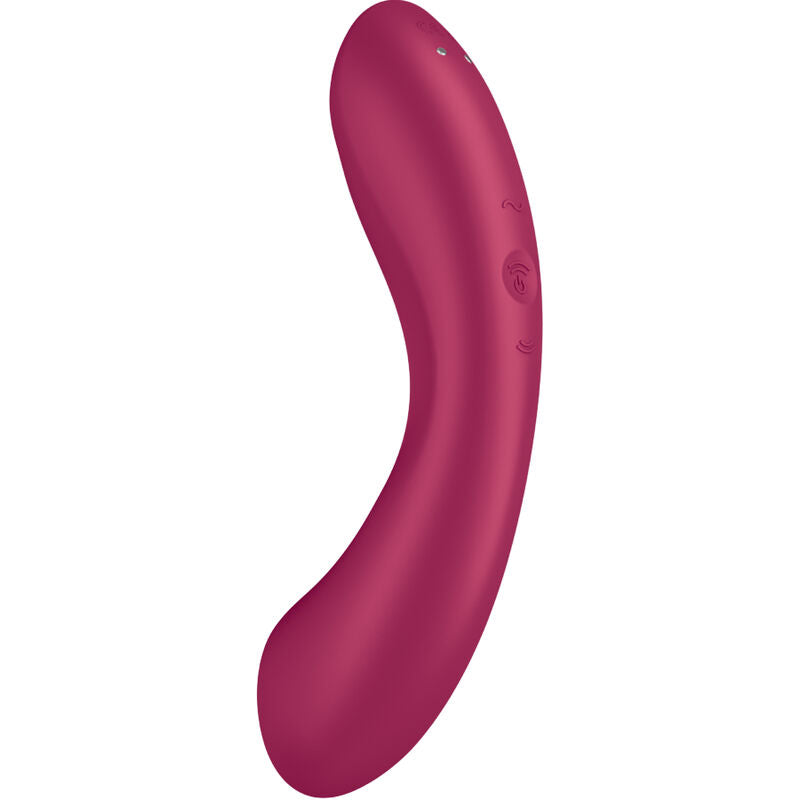 SATISFYER - CURVE TRINITY 1 AIR PULSE VIBRATION ROUGE - 7eme ciel