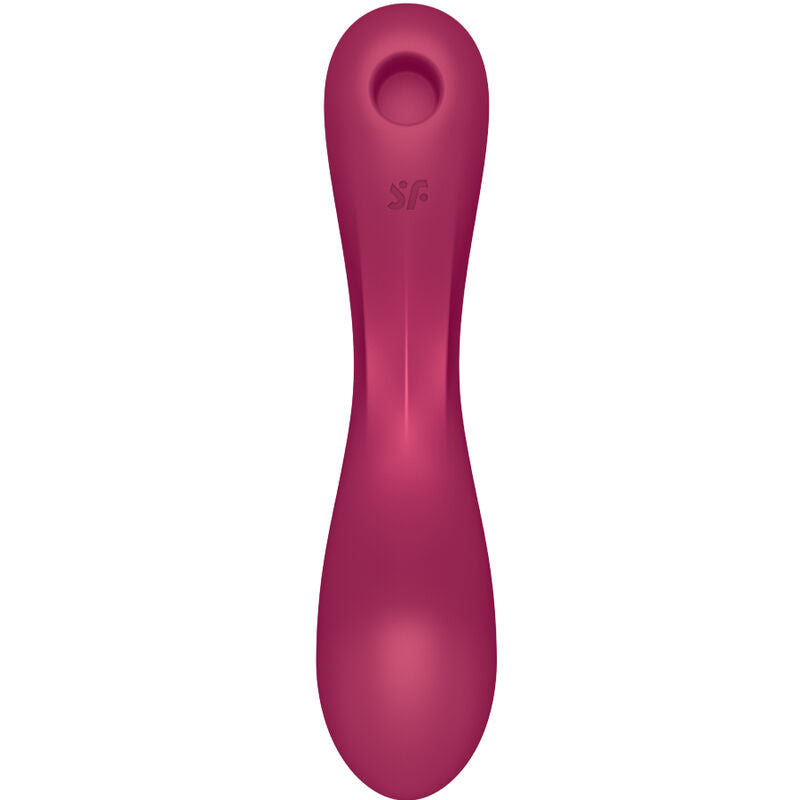 SATISFYER - CURVE TRINITY 1 AIR PULSE VIBRATION ROUGE - 7eme ciel