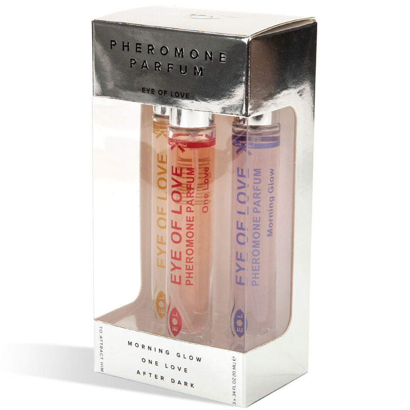 EYE OF LOVE - PARFUM EOL PHR 10 ML SET/3 - MORNING GLOW, ONE LOVE, AFTER DARK - 7eme ciel
