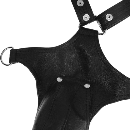 FETISH SUBMISSIVE ATTITUDE - HARNAIS EN CUIR ÉCOLOGIQUE EN FORME DE V POUR HOMMES - 7eme ciel