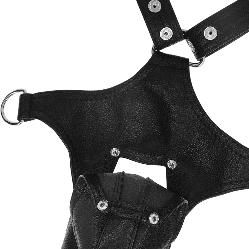 FETISH SUBMISSIVE ATTITUDE - HARNAIS EN CUIR ÉCOLOGIQUE EN FORME DE V POUR HOMMES - 7eme ciel