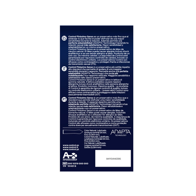 CONTROL - ADAPTA CONDOMS 24 UNITS - 7eme ciel