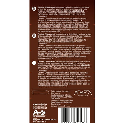 CONTROL - ADAPTA CHOCOLATE CONDOMS 12 UNITS - 7eme ciel