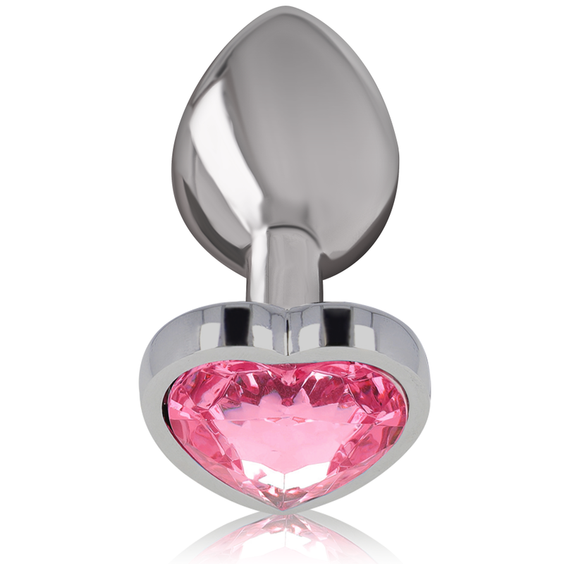 INTENSE - PLUG ANAL EN MÉTAL ALUMINIUM COEUR ROSE TAILLE S - 7eme ciel