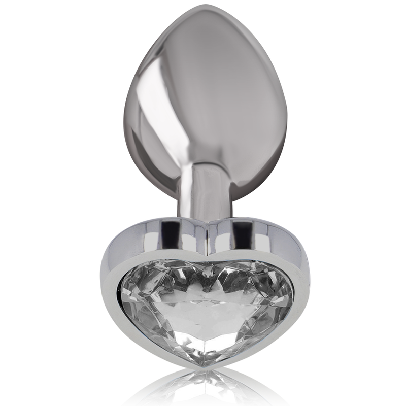 INTENSE - PLUG ANAL MÉTAL ALUMINIUM COEUR BLANC TAILLE L - 7eme ciel