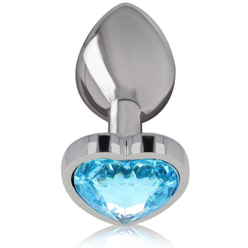 INTENSE - PLUG ANAL MÉTAL ALUMINIUM COEUR BLEU TAILLE S - 7eme ciel
