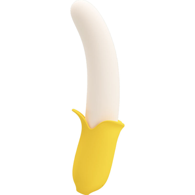PRETTY LOVE - BANANA GEEK SUPER POWER 7 VIBRATIONS UP&DOWN SILICONE NOIR - 7eme ciel