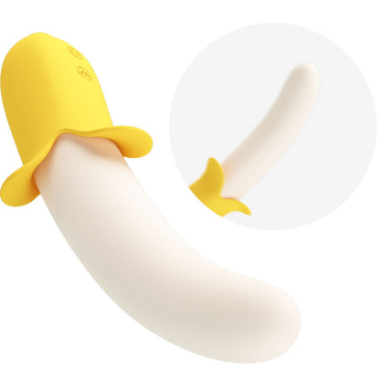 PRETTY LOVE - BANANA GEEK SUPER POWER 7 VIBRATIONS UP&DOWN SILICONE NOIR - 7eme ciel