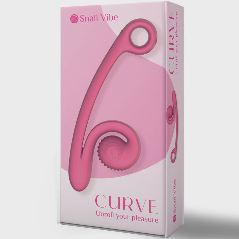 SNAIL VIBE - VIBRATEUR COURBE ROSE - 7eme ciel