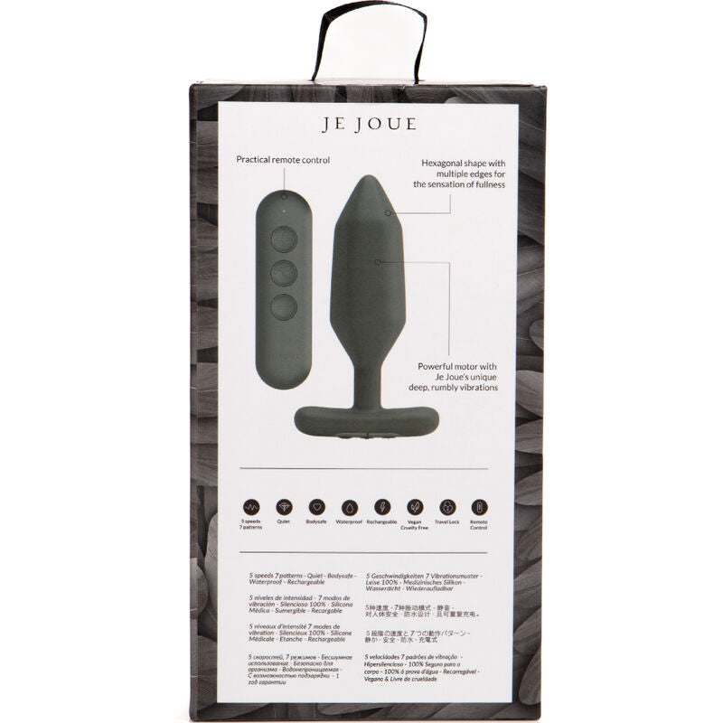 JE JOUE - VIBRATEUR PLUG ANAL ONYX NOIR - 7eme ciel