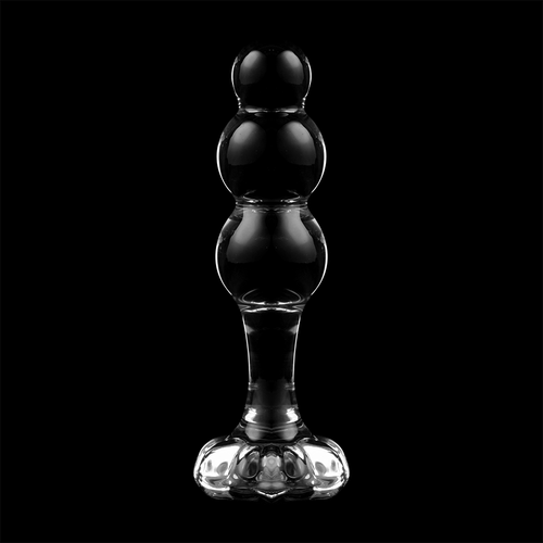 NEBULA SERIES BY IBIZA - MODÈLE 1 BOUCHON EN VERRE BOROSILICATE TRANSPARENT 10.5 CM -O- 3 CM