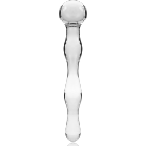 NEBULA SERIES BY IBIZA - MODÈLE 13 GODE EN VERRE BOROSILICATE CLAIR 18 CM -O- 3.5 CM